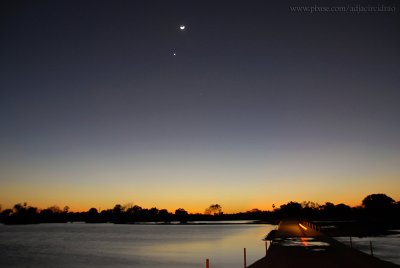 Entardecer e Passagem Molhada