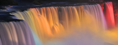 NY - Niagara Falls - American Falls At Night