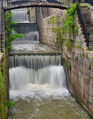 Lockport - Erie Canal Lock Waterfalls 2