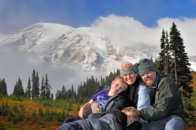 The Monster Family at Mount Rainier