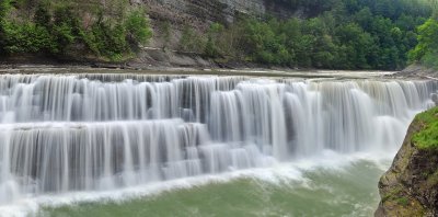 Lower Falls Panorama - Letchworth SP, NY