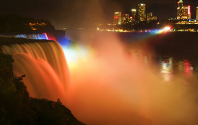 Niagara Falls multi-colored - NY