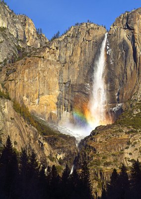 Yosemite Falls Rainbow - Yosemite NP, CA