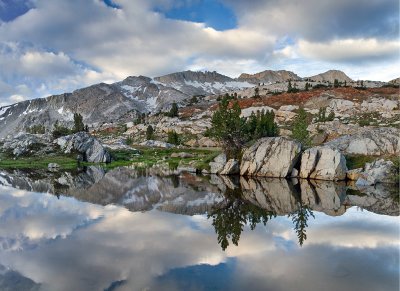 20 Lakes Basin - Wasco Lake Reflection 5