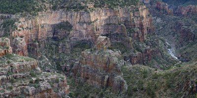 Salt River Canyon - Rock Wall Cross-Section