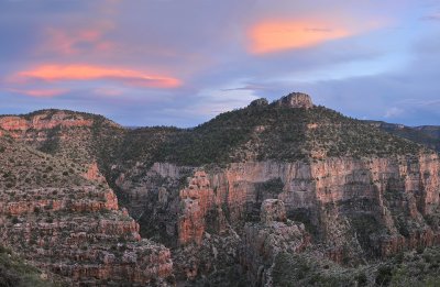 Salt River Canyon - Rock Wall Sunset