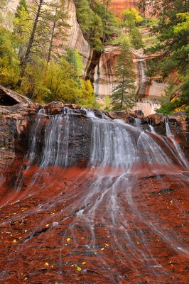 UT - Zion NP - Falls Above Arch Angel