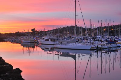 SB Harbor - Sunset