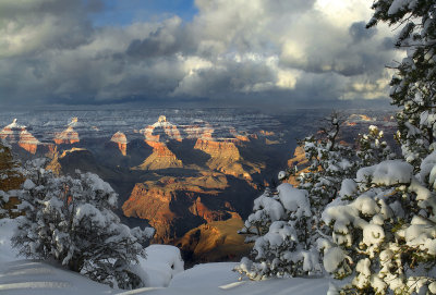 Grand Canyon Snowy Afternoon