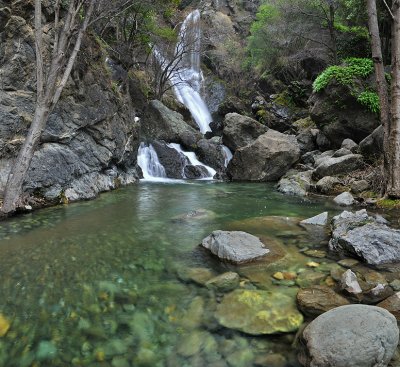 Salmon Creek Rock Detail  Waterfall