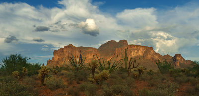 Superstitions Mountains - Monsoon Clouds_23x48