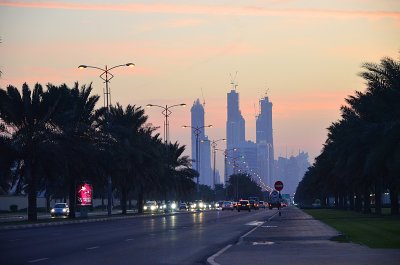 Construction at Sunset