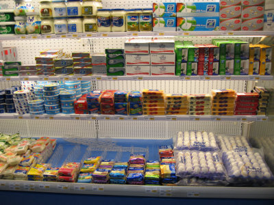 Groceries in campus small store 11 SR for 24 eggs = CDN $3.00