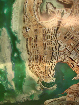 You can see the start of the moat that creates the Island from the Campus. Note the coral reef all along the shore