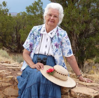 A Sunday-in-the-desert portrait of Mom