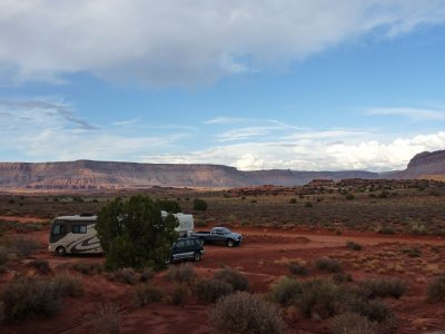 Our camp, near the border of Canyonlands National Park