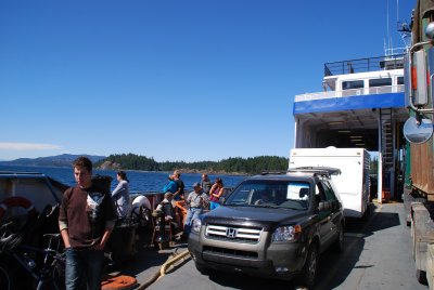 This is a small ferry, but the second to get to Quadra Island.  For the trip, we boarded 5 of these in 9 days.