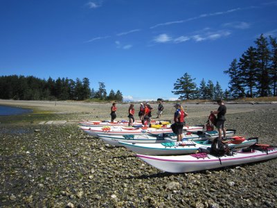 With only arm power, the first day had heavy winds, tides and waves against us tested our mettle.