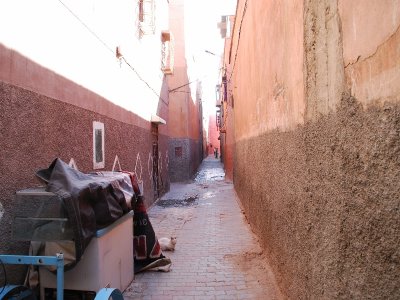Just around the corner from the last photo, this is another leg of the path to our Riad. We found Marrakech to be a very clean c