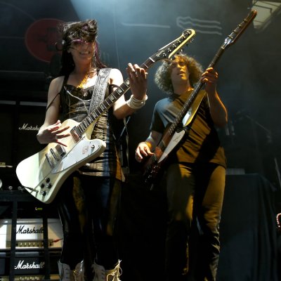 Lzzy Hale and Josh Smith