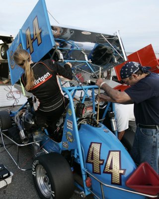 Eric climbs in as Ed adds fuel