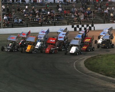 4 wide on the final parade lap