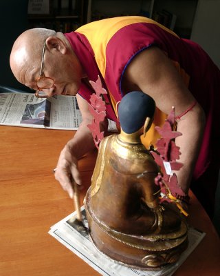 Preparing for the Dali Lama