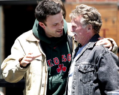 Ben on the set of Gone Baby Gone
