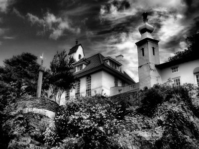 Portmeirion in Black and White