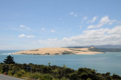 View from the lookout above Opononi