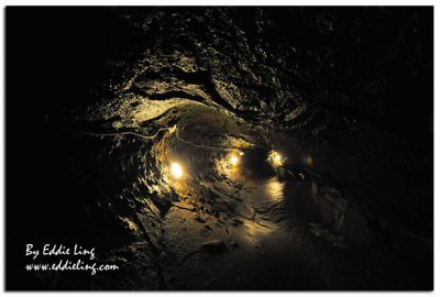 Inside an ice cave at Mt Fuji (嗚沢氷穴)