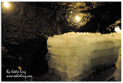 Inside an ice cave at Mt Fuji (¶ã沢氷¥Þ)