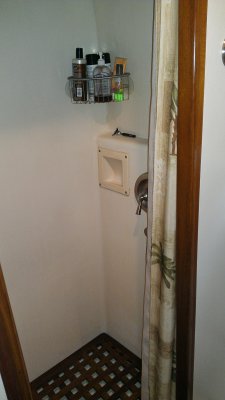 Spacious shower