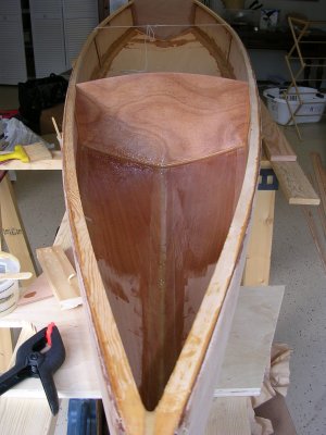 Aft chamber filleted, taped, partially coated