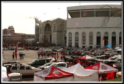 Tailgating at the stadium