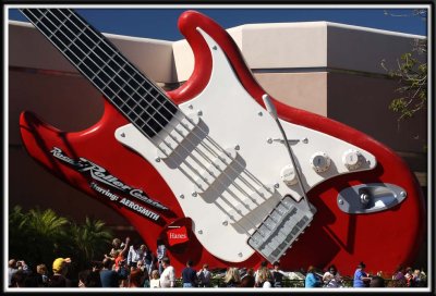 Aerosmith Guitar at Rockin' Roller Coaster