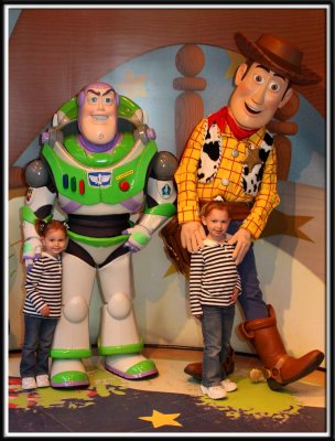 Buzz and Woody with the girls