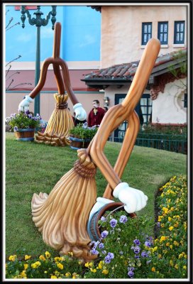 Broom statues from Fantasia