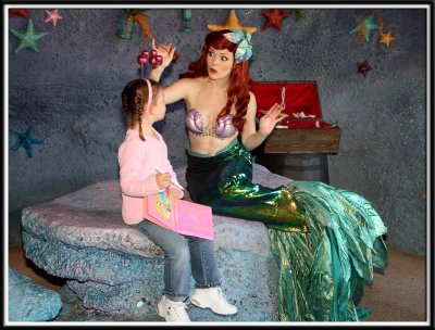 Ariel asks Noelle what is on her head and if they are human things?