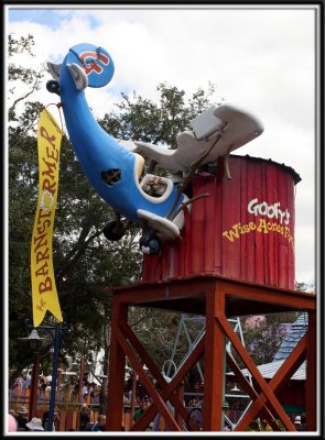 The Barnstormer roller coaster  (probably the kids favorite ride)
