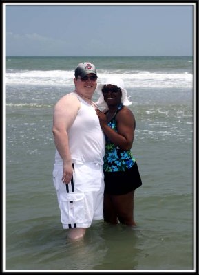 Dan and Chandra at the beach