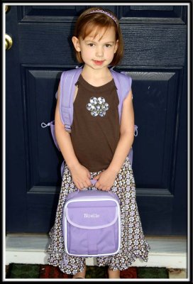 Noelle's First Day of Kindergarten 8/24/09