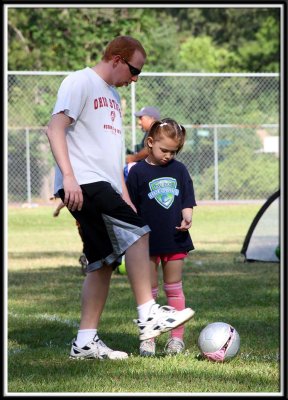 Brett coaches Noelle
