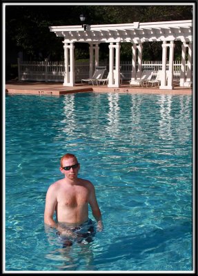 Brett in the pool
