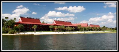 A view of the Polynesian resort