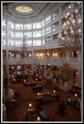 The lobby of the Grand Floridian