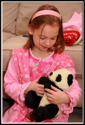 Noelle has asked for a stuffed panda for Christmas for the past 3 months. She was so happy!