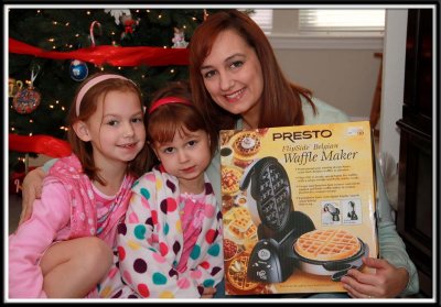 The girls gave me a waffle maker.... so I could make them waffles :-)