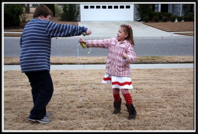 I've never seen silly string get used up that fast. It was a cut throat string battle :-)
