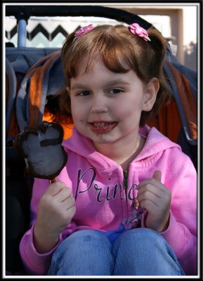 Kylie with her Mickey ice cream!